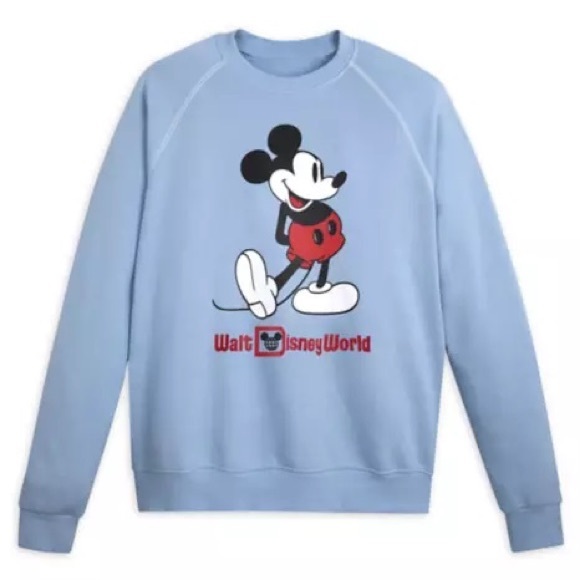 Disney Tops - Disney Walt Disney World Sweatshirt Blue Mickey Mouse Large